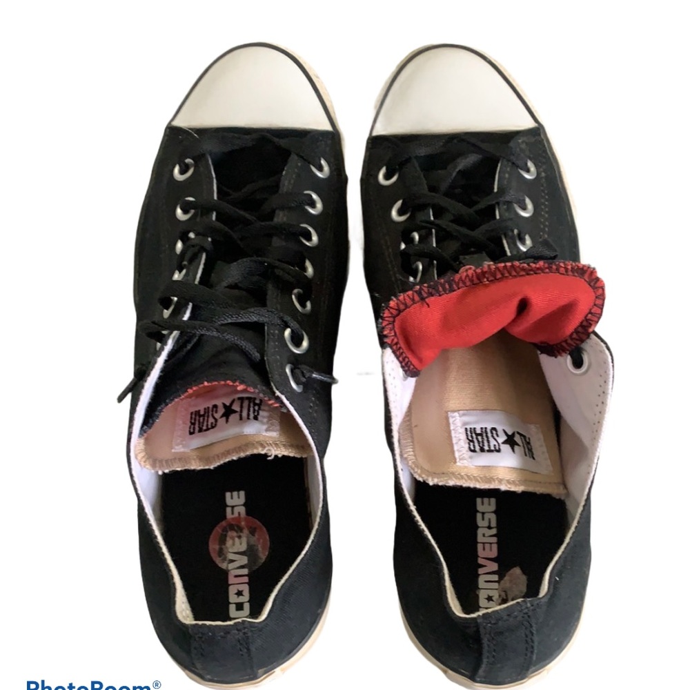 Chuck Taylor All Star Double Tongue Sneakers Women’s Sz 12 or Men’s Sz 10 - Picture 7 of 8